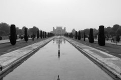 view back to the gate